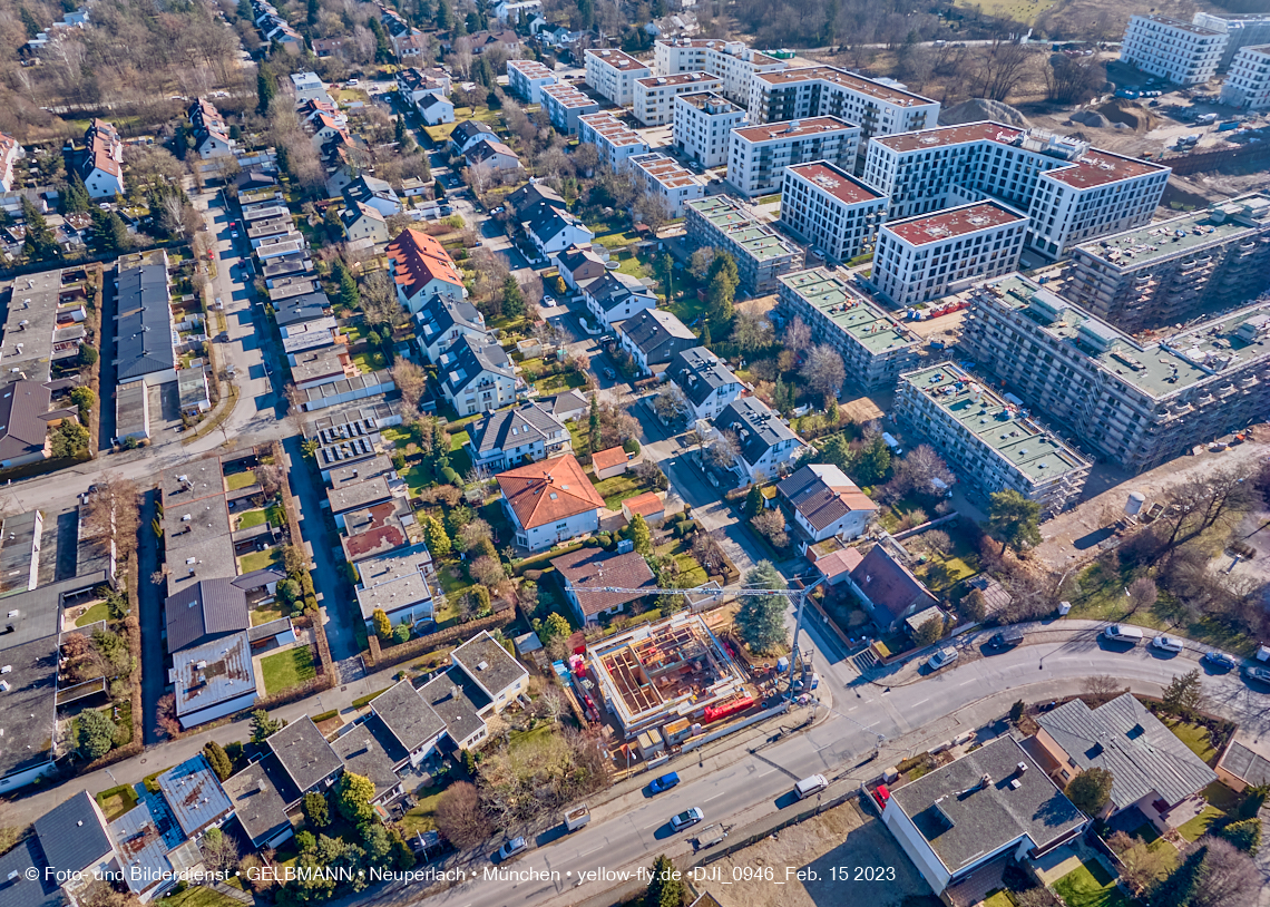 15.02.2023 - Baustelle Niederalmstraße 16 in Neuperlach